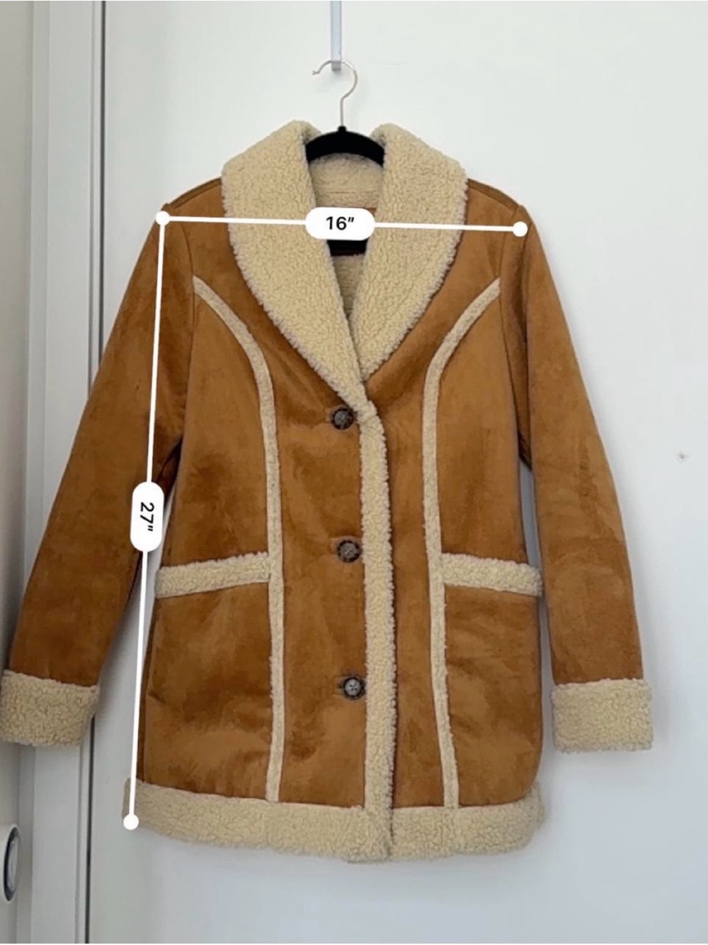 Marine Layer Penny Lane Faux Shearling Coat - Picture 3 of 6